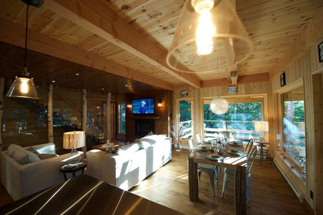 Les Bouleaux - Les Chalets Spa Canada La Malbaie Eksteriør billede